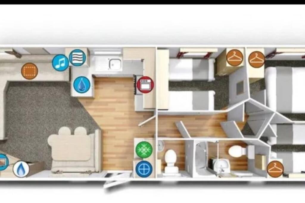 8 Sleep Chalet At Newquay Away Resorts Nb160 Eksteriør bilde
